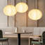 Ensemble de 3 luminaires suspendus Brightech Jupiter - lumières suspendues en papier de riz d'inspiration japonaise
