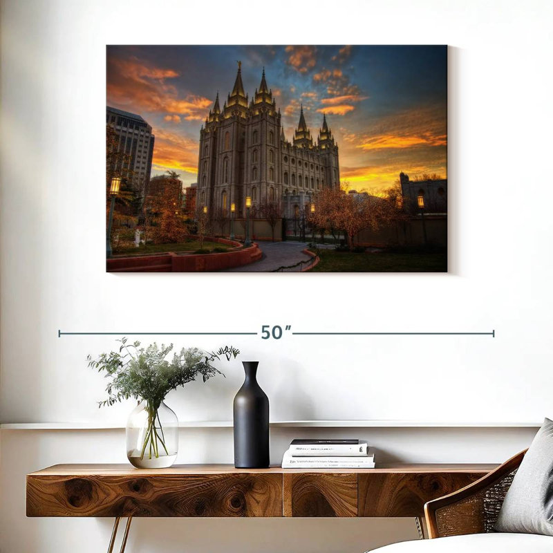 Adella Temple Square, 26" H x 39" W