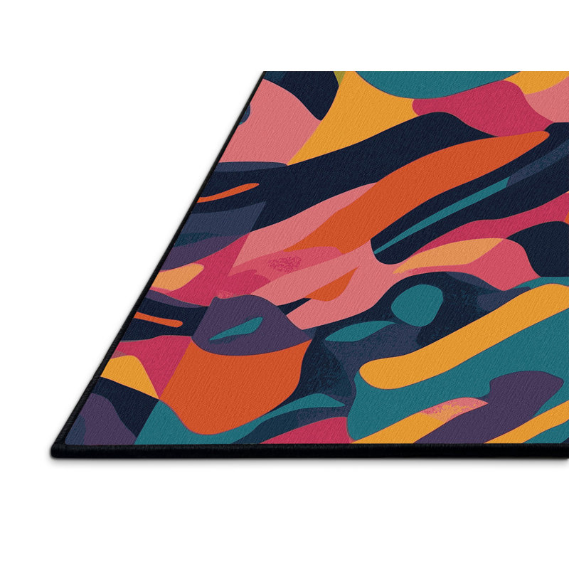 Plasma Trails Rug, Round 3'