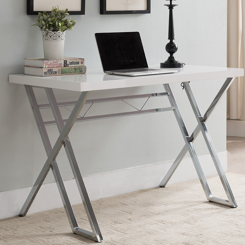 Bureau d'ordinateur Clairview, blanc