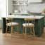 Tabouret de comptoir d'intérieur en bois rembourré, ensemble de 2-307366026-307366028