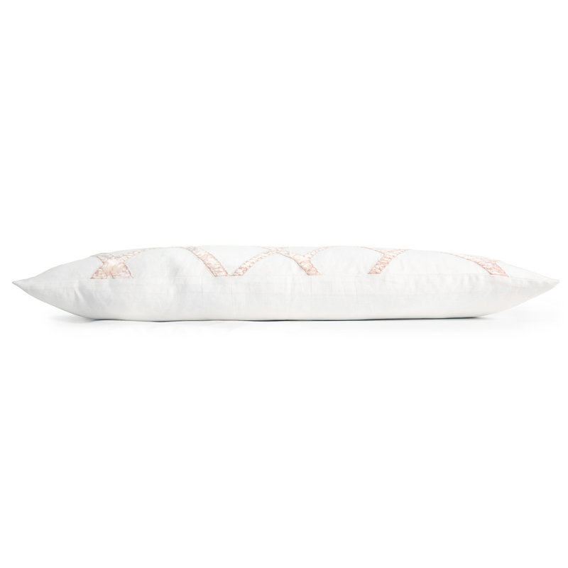 Net Velvet Lumbar Pillow Cover & Insert, Blossom