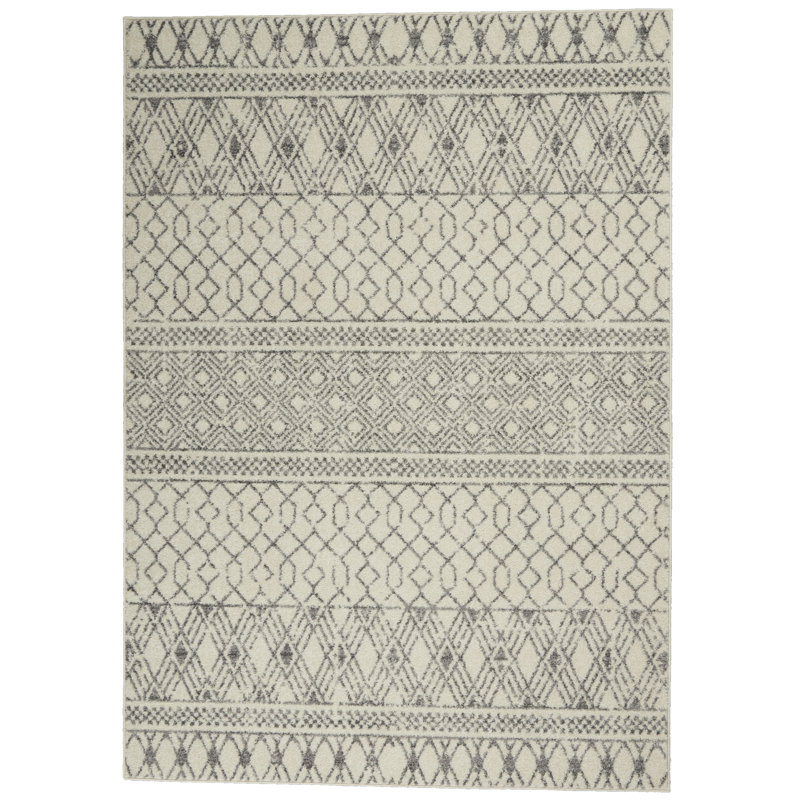 Tapis ivoire Carre, Rectangle 5 pi 3 po x 7 pi 3 po