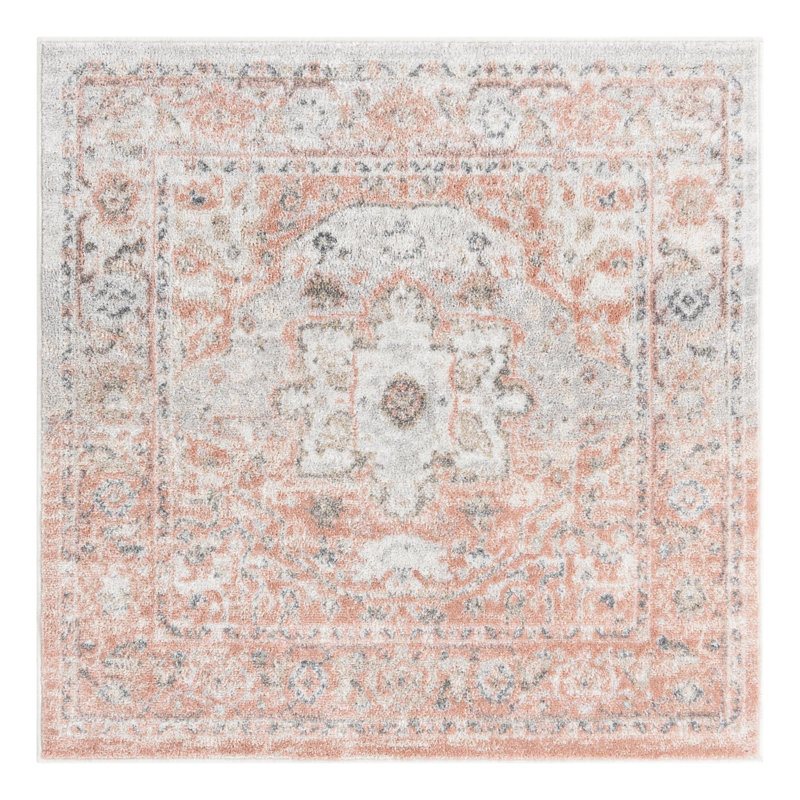 Longwell Oriental Indoor Rug, Square 4'