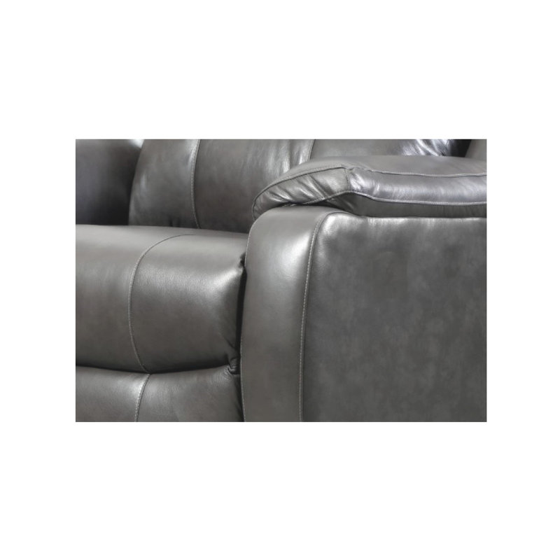 Fauteuil inclinable mural double Hecules, Similicuir gris