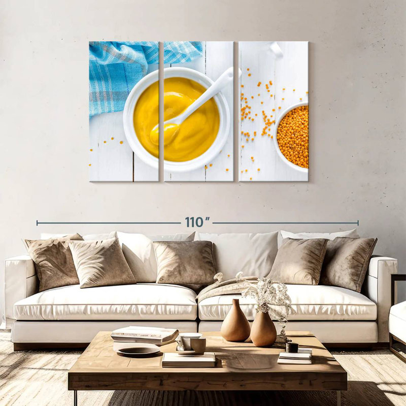 Yarlin Creamy Mustard Dressing, 48" H x 74" W