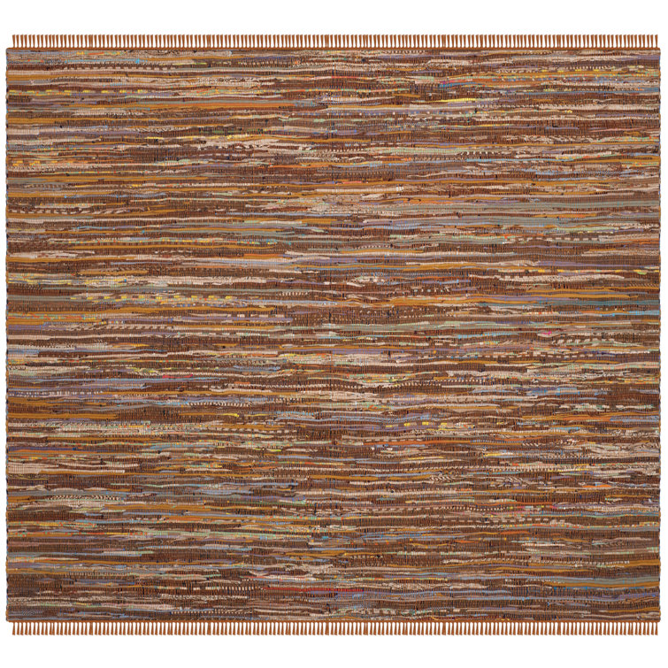 Desimone Rug Hand Woven Cotton Striped Rug