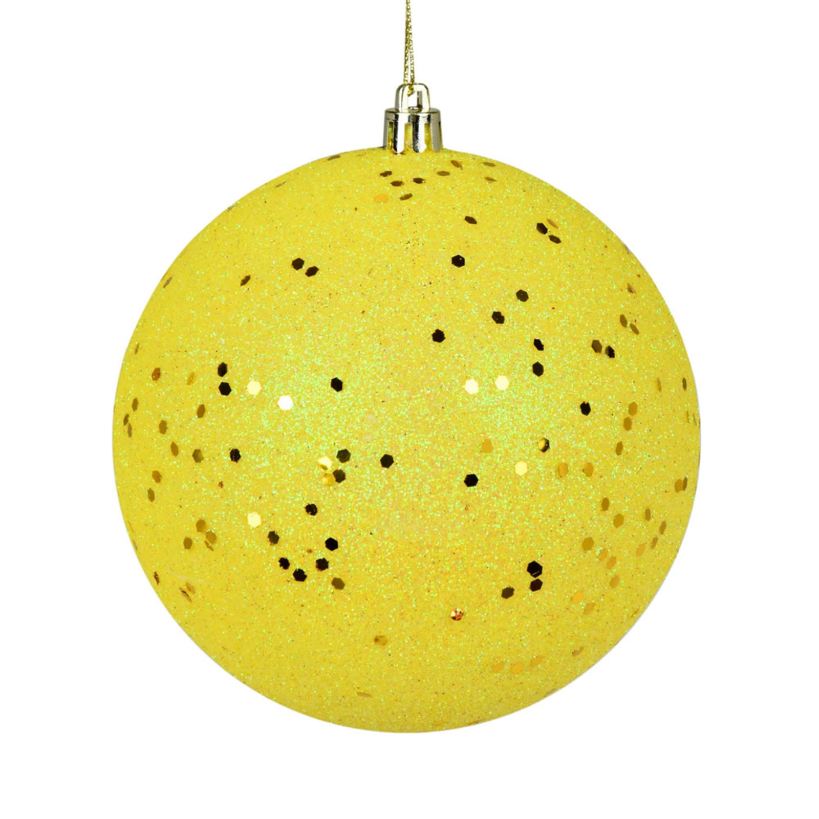Holiday Solid Ball Ornament, Oat, 8" H x 8" W x 8" D