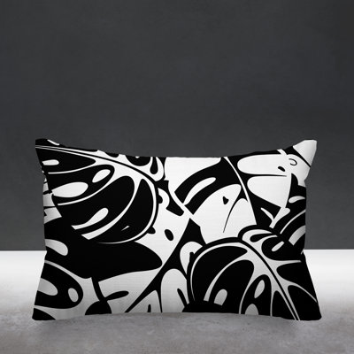  Tropical Leafs Outdoor Rectangular Pillow Cover & Insert