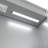 Modern Led Lighted Medicine Cabinet, Aluminum Silver Finish For Bathroom