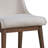 Hakon Upholstered Side Chair in White and Brown
