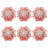 Pack Of 6 Mini Lace Umbrella Parasols With Sequins - Delicate Dolls Size Decorative Small Umbrella For Weddings, Baby Showers, Parties And Events - 11.6 Inch Diameter-110139194
