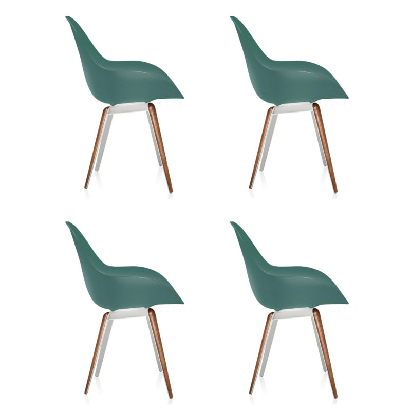 Chaise Slice - ensemble de 4 -, Bleu océan