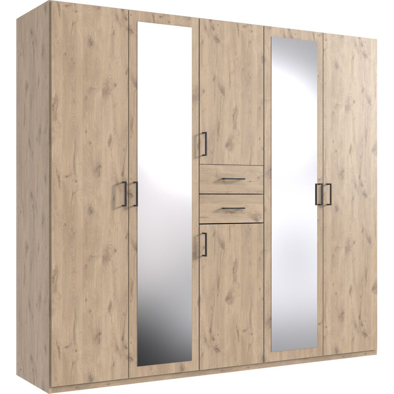 Cevanna 6 Door Manufactured Wood Wardrobe