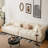 Beige Velvet Modular Sofa cushion couch