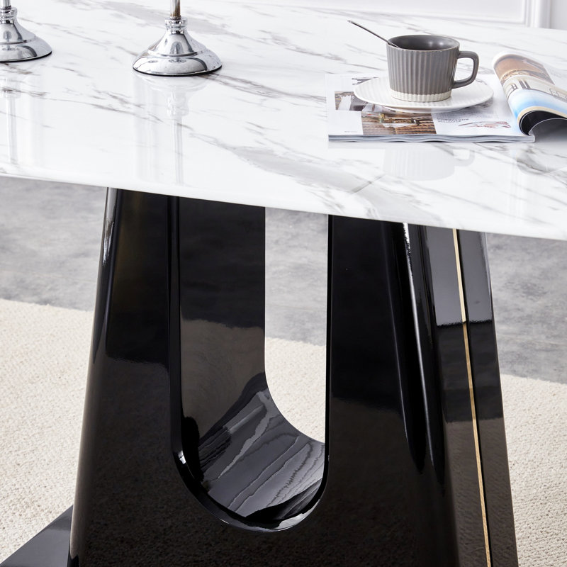 Ensemble de table et de chaises sans accoudoirs, ensemble de table de salle à manger pour le restaurant, la salle à manger et le salon