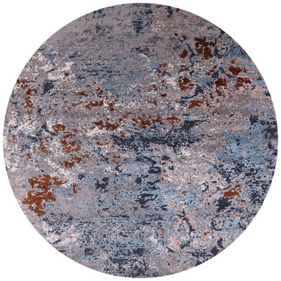 Tapis oriental bleu / brun