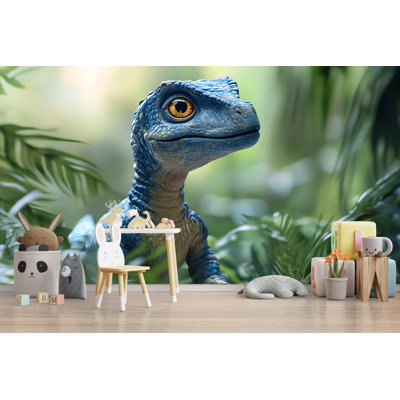 Prehistoric Giants Wallpaper - Stunning Realistic Dinosaurs Roaming Volcanic Terrains & Dense Forests