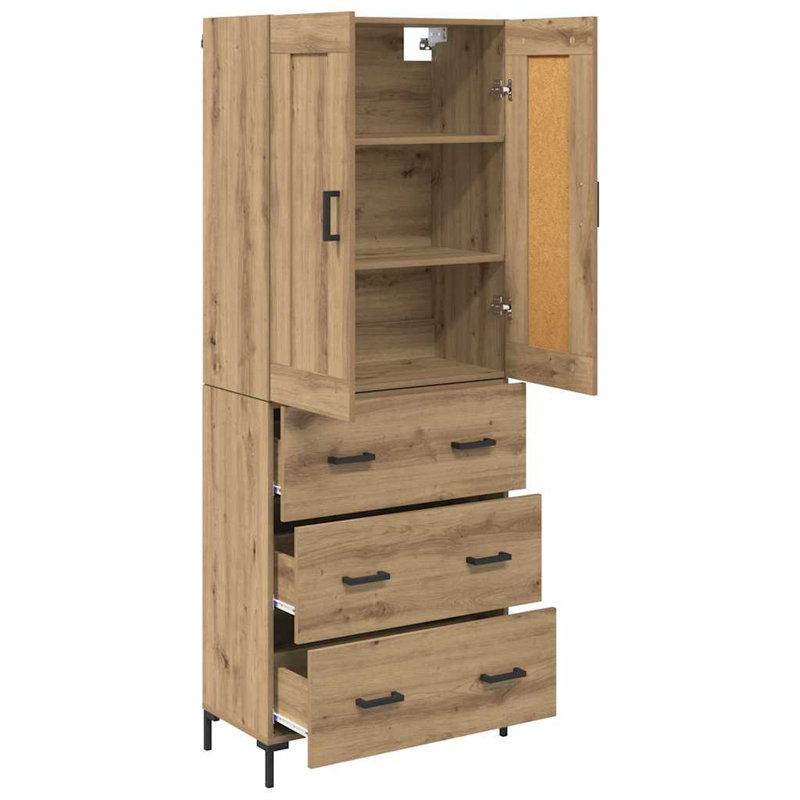 69.5cm Sideboard, Artisan Oak