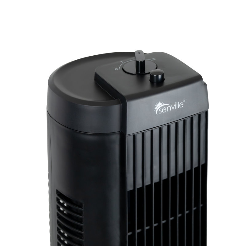 Ventilateur tour oscillant Senville 27 po, 3 vitesses, oscillation 60 °, compact