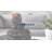 Aleverson 4-Tier Tabletop Water Fountain with LED Light, Stone Gray – Indoor or Outdoor Decorative Cascade