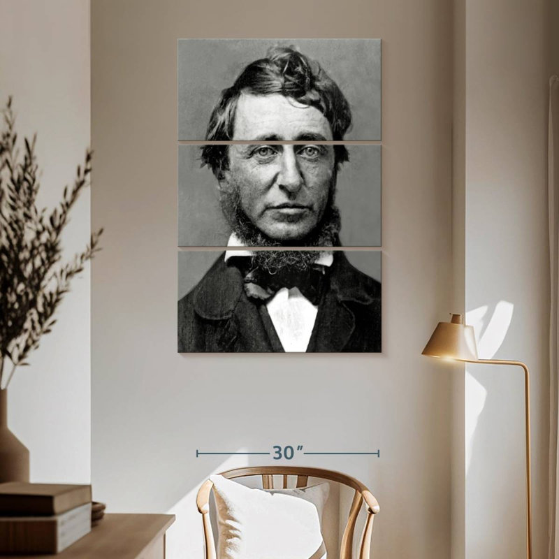 Leisha Henry David Thoreau, H 65 po x l 42 po