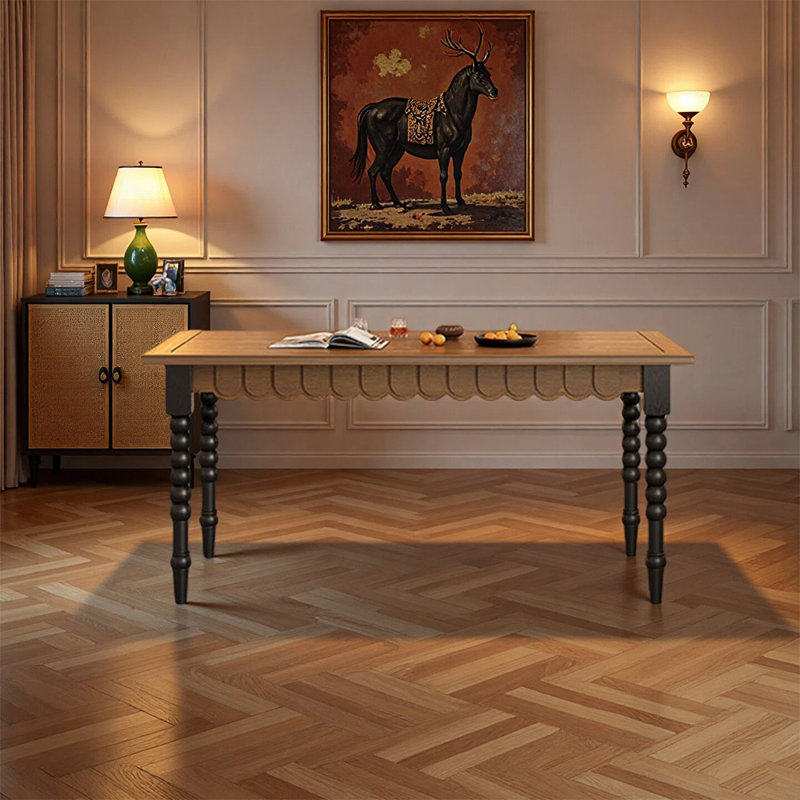 Table de salle à manger French French, 29,52 po H x 70,86 po L x 31,49 po po