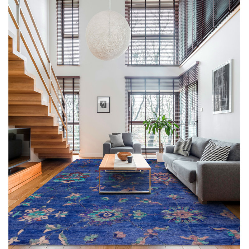 Seville Hand Knotted Area Rug, Rectangle 8' x 10'
