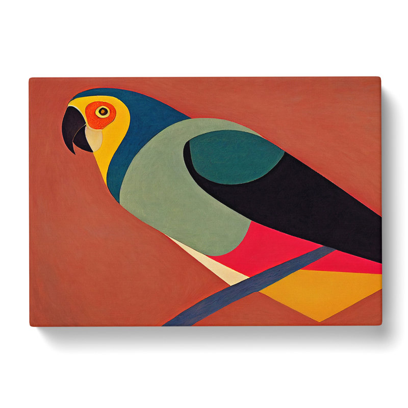 Parrot Abstract Vol.2 - Wrapped Canvas, 35cm H x 50cm W x 3cm D