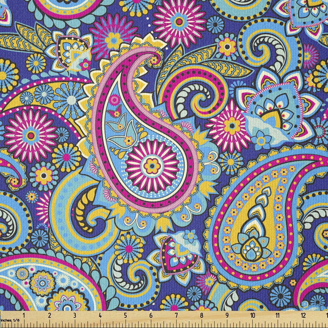 Stoff als Meterware, Bohem Bunte, Paisley, Mehrfarbig