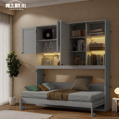 Lits simples peu encombrants avec rangement multifonctionnel en MDF, design moderne pour la maison