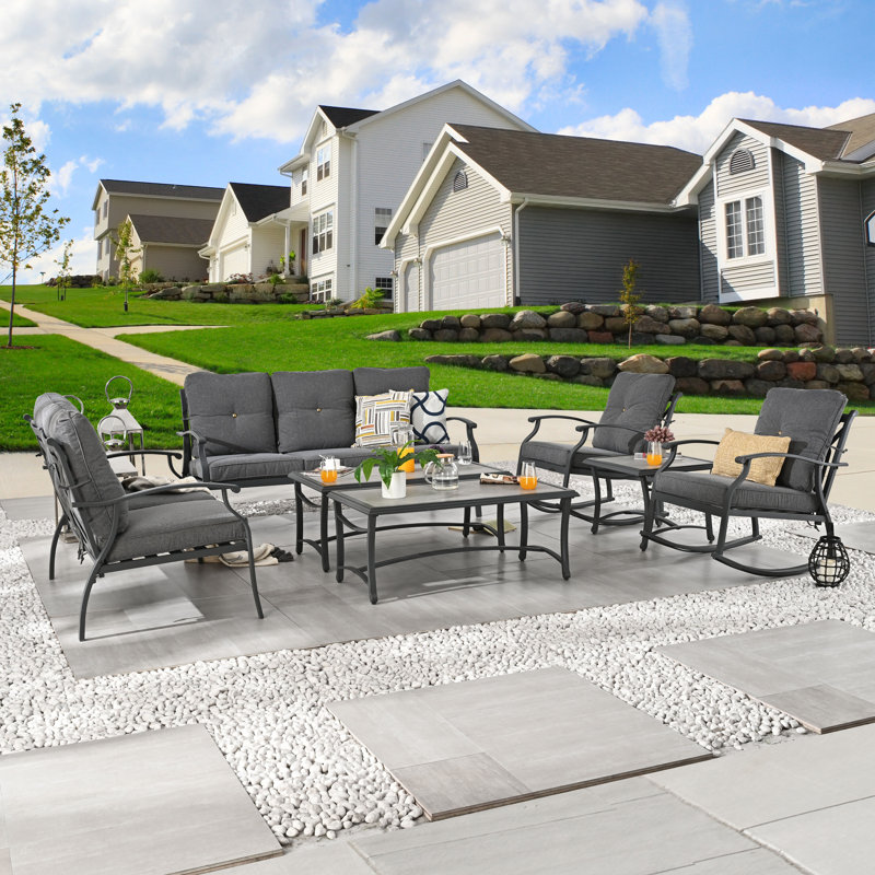 7-Piece conversation set, Dark Gray