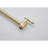 Brushed Gold Pot Filler Faucet Wall Mount - Foldable, 360 Turning, Brass, Double Handles For Flawless Water Flow, Surface, Space Saving Kitchen Fixture Mounted Folding In Rotatable, Simple Flow-349847961