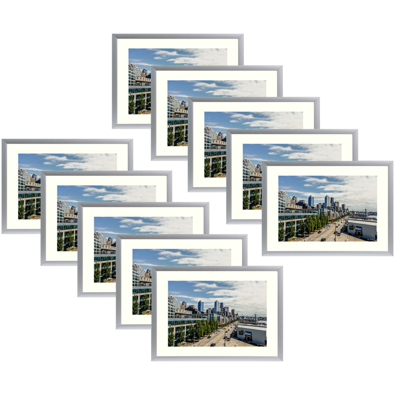 Cadre photo Ariaan, Argent, 1 cadre, 4 po x 6 po