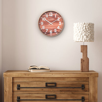 10.8 inch Atwood Quartz Analog Wall Clock