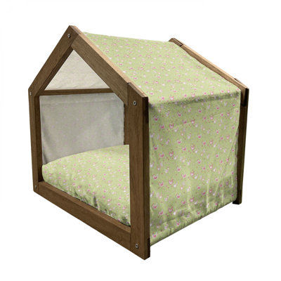 Niche pour chien en bois vert