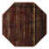 Blakely Geometric Area Rug in Burgundy/Brown/Black