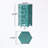 hexagon shape Side Table with sturdy base-112810031