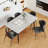 Annagh Stone Top Metal Base Dining Table-492560532-492564330