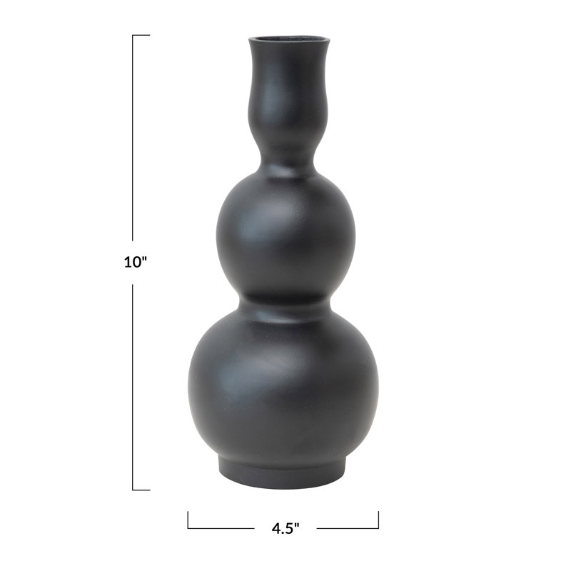 Sculptural Aluminum Vase
