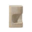 Grover Outdoor Faux Stone Asymmetrical Side Table - White-663836261