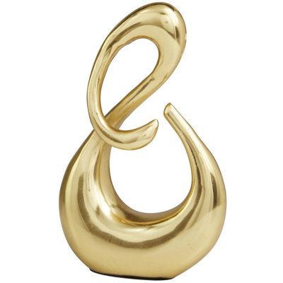 Layleen Aluminum Metal Swirl Abstract Decorative Sculpture