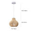 Luminaire suspendu perlé en bois 10 po, luminaire suspendu perlé à 1 lumière pour cuisine, salle à manger, entrée