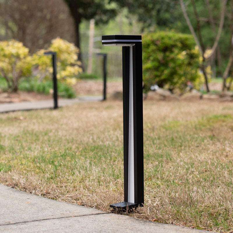 Sentry Modern 60 Lumens Solar Outdoor LED Landscape Pathway Light - 2 Pack, Bright White