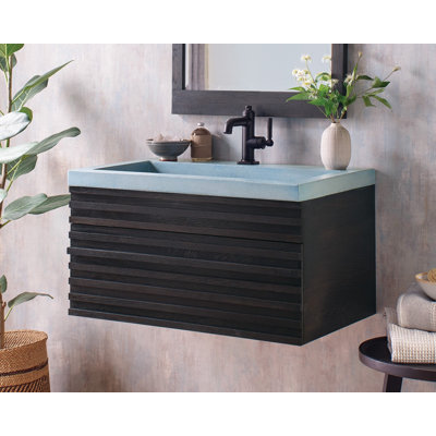 Meuble-lavabo flottant 30 po Winemaker