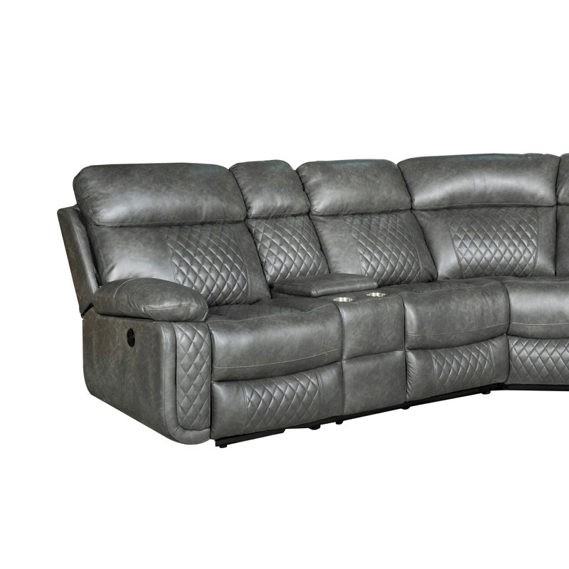 Canapé modulaire inclinable 3 pièces Infinity, Gris