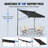 Manual Retractable Awnings For Patio,adjustable Outdoor Shade With Uv Protection