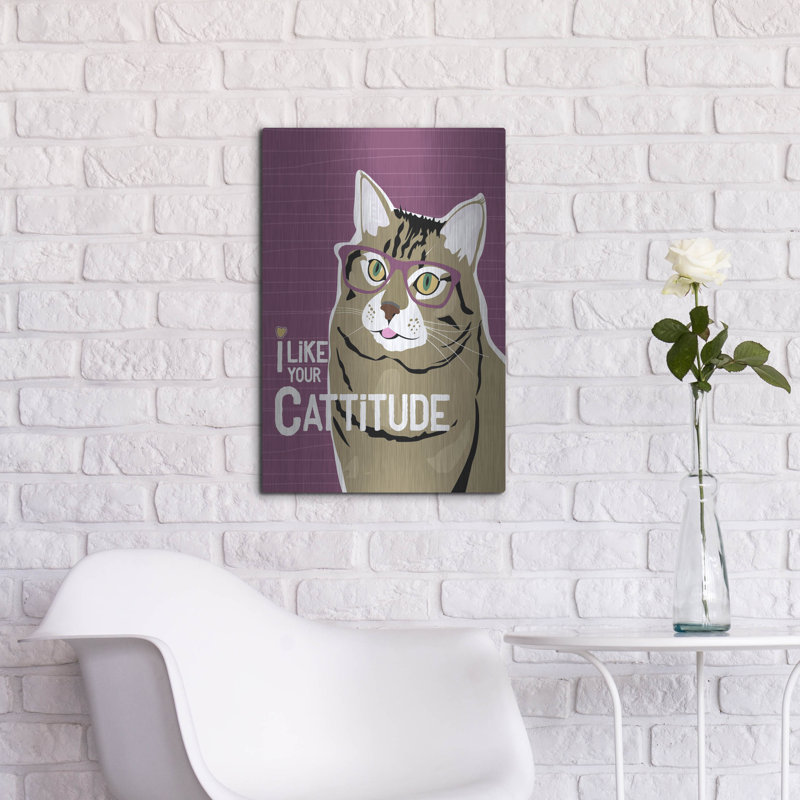 «I Like Your Cattitude» par Ginger O «I Like Your Cattitude» par Ginger Oliphant, H 24 po x l 16 po