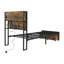 Metal Bed With Storage Industrial Style-1037951163