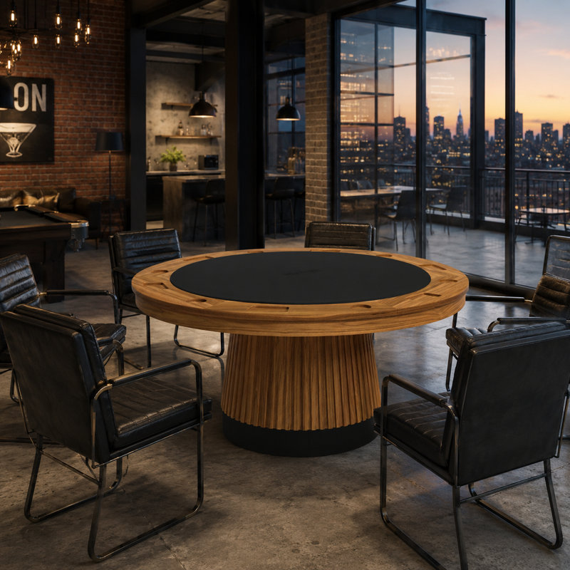 Table de poker Prohibition Series 60 "par RAM Game Room, Noyer